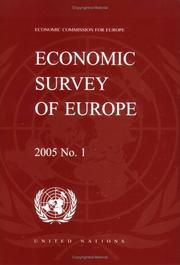 Cover of Economic Survey of Europe 2005 No. 1 (Economic Survey of Europe) (Economic Survey of Europe) by Economic Commission for Europe