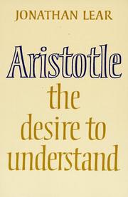 Cover of Aristotle by Jonathan Lear