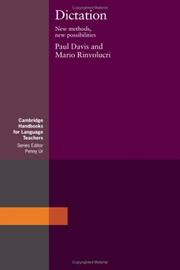 Cover of Dictation--new methods, new possibilities by Davis, Paul