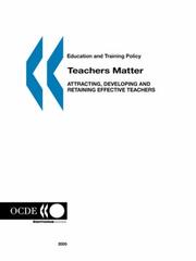 Cover of Education and Training Policy Teachers Matter by OECD. Published by : OECD Publishing
