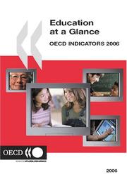 Front cover of Education at a glance by Organisation for Economic Co-operation and Development