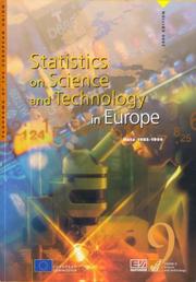 Cover of Statistics on science and technology in Europe by Statistical Office of the European Communities