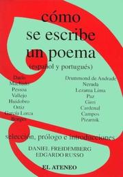 Front cover of Como Se Escribe Un Poema - Español-Portugues by Daniel Freidemberg