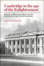 Front cover of Cambridge in the age of the Enlightenment by John Gascoigne