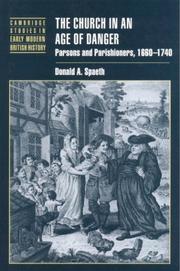 Front cover of The Church in an Age of Danger by Donald A. Spaeth