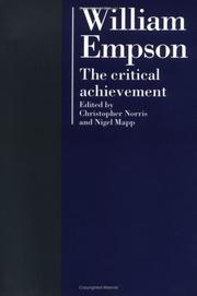 Cover of William Empson by Christopher Norris