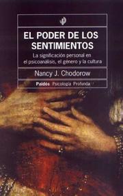 Front cover of El Poder de Los Sentimientos / Argentinean History. Volume VII by Nancy Chodorow