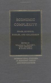 Front cover of Economic complexity by International Symposium in Economic Theory and Econometrics (4th 1987 Austin, Tex.)