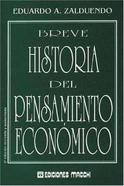 Front cover of Breve Historia del Pensamiento Economico by Eduardo A. Zalduendo