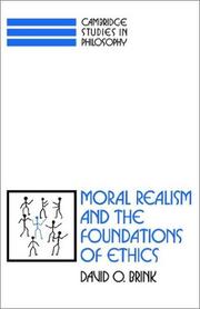 Cover of Moral realism and the foundations of ethics by David Owen Brink