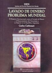 Front cover of Lavado de dinero, problema mundial by Carlos Carbonari