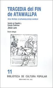 Cover of Tragedia del Fin de Atawallpa by Jesus Lara