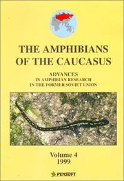 Front cover of Amphibians of the Caucasus (Advances in Amphibian Research in the Former Soviet Union) by David N. Tarkhnishvili