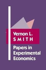 Cover of Papers in experimental economics by Vernon L. Smith