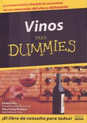 Cover of Vino Para Dummies/wine For Dummies by Ed McCarthy