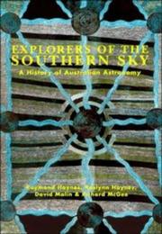 Front cover of Explorers of the Southern Sky by Raymond Haynes