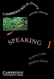 Cover of Speaking 1 by Joanne Collie