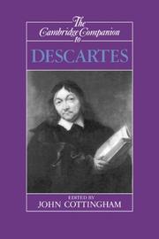 Front cover of The Cambridge companion to Descartes by John Cottingham