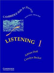 Cover of Listening 1 Student's book by Adrian Doff