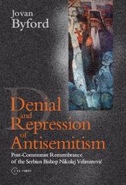 Front cover of Denial and repression of anti-semitism by Jovan Byford