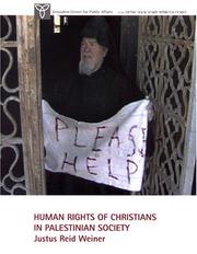 Front cover of Human Rights of Christians in Palestinian Society by Justus Reid Weiner