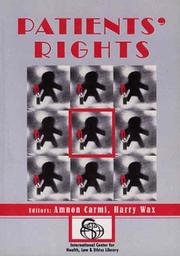 Cover of Patients' Rights by A. Carmi