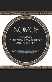 Cover of Nomos by Paul Cartledge