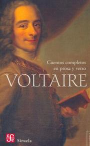 Front cover of Cuentos Completos En Prosa y Verso (Tezontle) by Voltaire