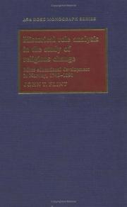 Front cover of Historical role analysis in the study of religious change by John T. Flint