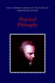 Cover of Practical philosophy by Immanuel Kant