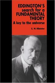 Front cover of Eddington's Search for a Fundamental Theory by C. W. Kilmister