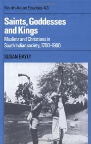 Front cover of Saints, goddesses, and kings by Susan Bayly