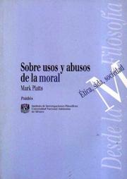Cover of Sobre Usos Y Abusos De La Moral by Mark Platts