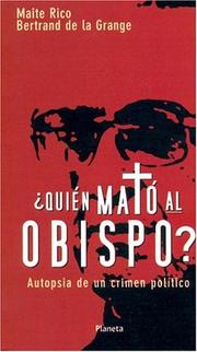 Front cover of Quién mató al obispo? by Maite Rico