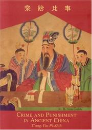 Front cover of Crime and Punishment in Ancient China by Robert van Gulik