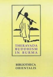 Cover of Theravada Buddhism in Burma (Bibliotheca Orientalis: Burma) by Niharranjan Ray
