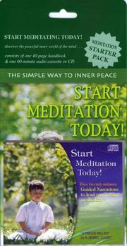 Cover of Start Meditation Today! by Unknown