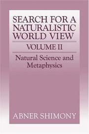 Front cover of Search for a naturalistic world view by Abner Shimony