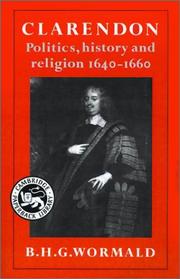 Front cover of Clarendon--politics, history, and religion, 1640-1660 by B. H. G. Wormald