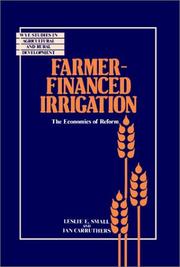 Cover of Farmer-financed irrigation by Leslie E. Small