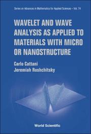 Front cover of Wavelet and wave analysis as applied to materials with micro or nanostructure by Carlo Cattani