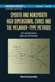 Cover of Smooth and nonsmooth high dimensional chaos and the Melnikov-type methods by J. Awrejcewicz