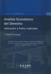 Front cover of Análisis económico del derecho by Krause, Martin