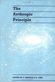 Front cover of The anthropic principle by Venice Conference on Cosmology and Philosophy (2nd 1988)