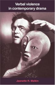 Cover of Verbal violence in contemporary drama by Jeanette R. Malkin