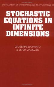 Cover of Stochastic equations in infinite dimensions by Giuseppe Da Prato