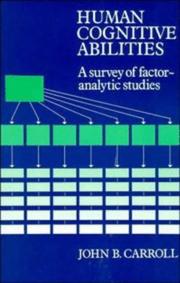 Cover of Human cognitive abilities by John Bissell Carroll