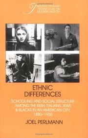 Cover of Ethnic Differences by Joel Perlmann
