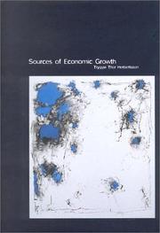 Front cover of Sources of Economic Growth by Tryggvi Thor Herbertsson