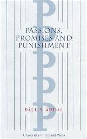 Front cover of Passion, Promises and Punishment by Pall S. Ardal
